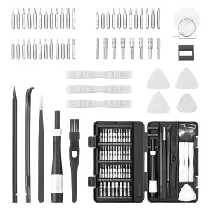 59-Piece Small Precision Screwdriver Set, Tweezer for Men, Mini Cleaning Repair Tool Kit for iPhone, MacBook, Laptop, Computer