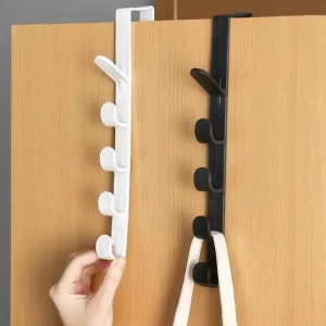 1/2 pcs Behind the Door Coat Hook Hanger behind the Door Cabinet Wardrobe Dormitory Door Hook Storage Rack